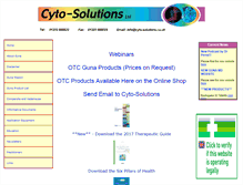 Tablet Screenshot of cyto-solutions.co.uk